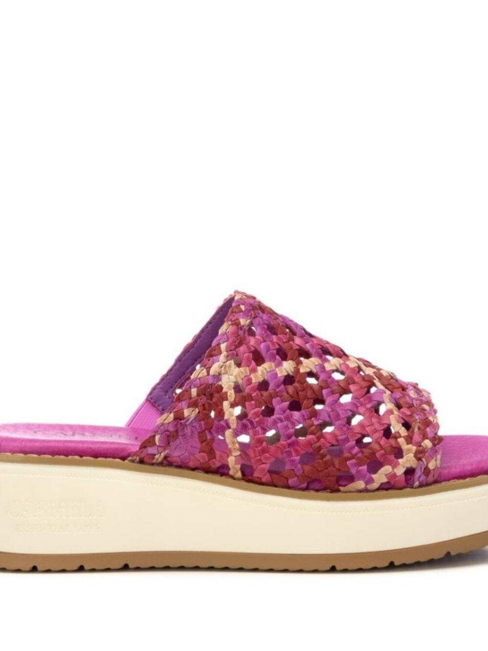 Carmela Lilac Woven Wedge Slides Size 6 New In Box